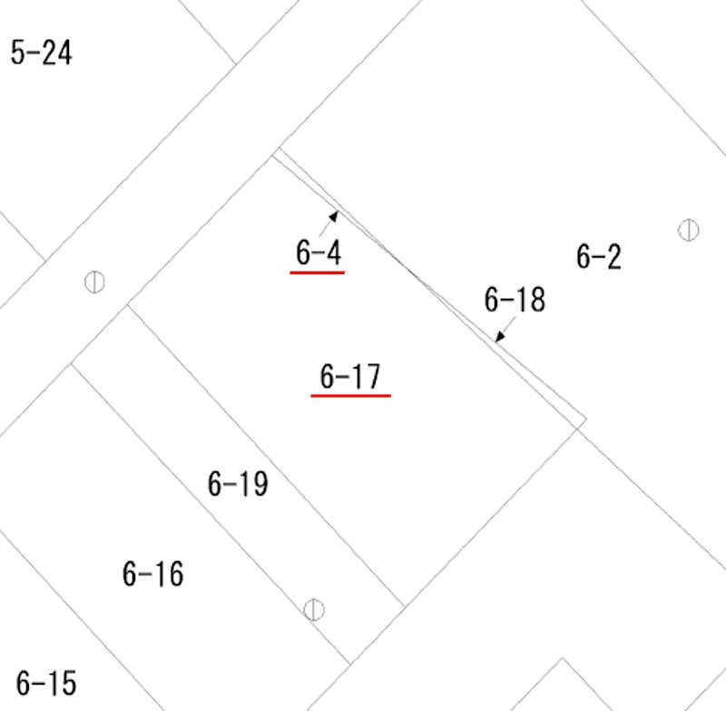 那須塩原市三島三丁目６番４　土地 間取図・土地図