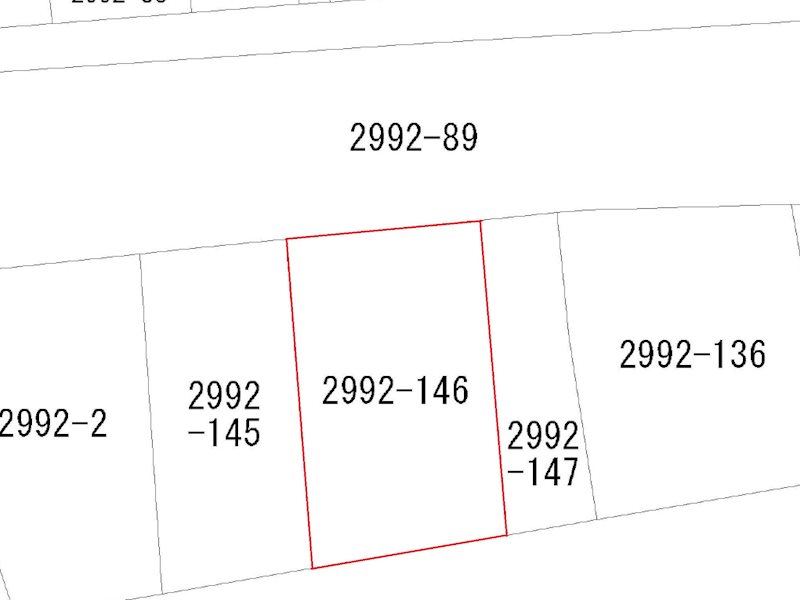 宇都宮市石井町2992番146　土地 間取図・土地図