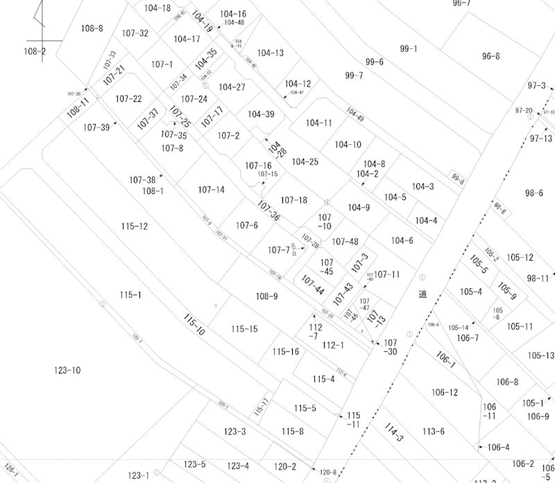 那須塩原市共墾社107番14　土地 間取図・土地図