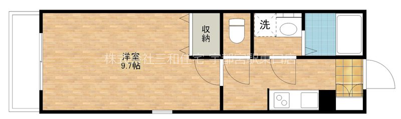 宇都宮市中央二丁目　SUNFLOWER中央 間取図・土地図