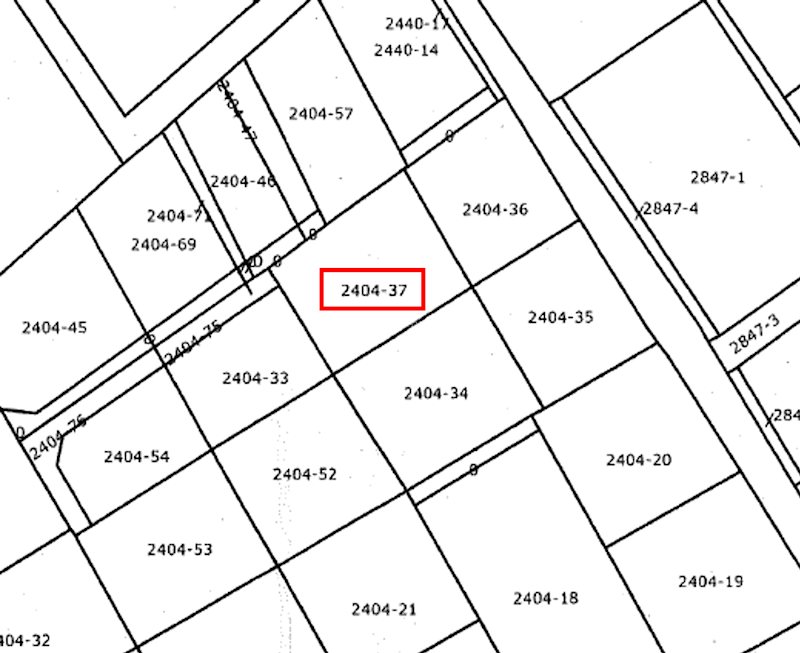 高根沢町宝積寺2404番37　土地 間取図・土地図