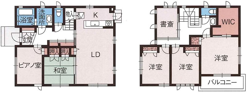 矢板市中2015番地15　中古住宅 間取図・土地図