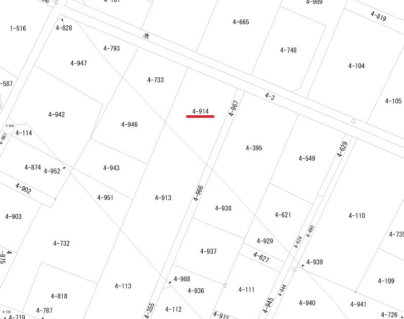 栃木県那須塩原市西幸町 間取図・土地図