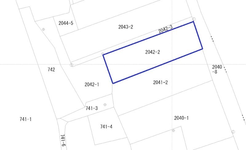 栃木県矢板市木幡2042-2 間取図・土地図