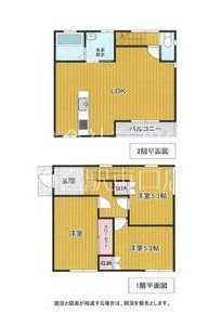 宇都宮市下川俣町　ディアコート１～６号館（戸建て賃貸） 間取図・土地図
