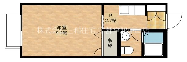 宇都宮市簗瀬町　パインコートM・S 間取図・土地図