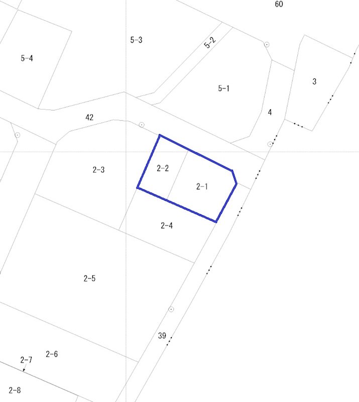 大田原市野崎二丁目2番1　他　土地 間取図・土地図