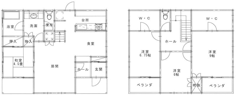 那須塩原市青木字大輪地原27番地736　中古住宅 間取図・土地図