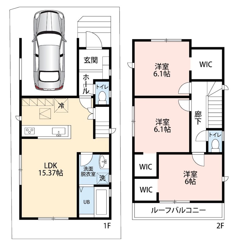 堺市西区浜寺船尾町西　22-1期　2号地 間取り図