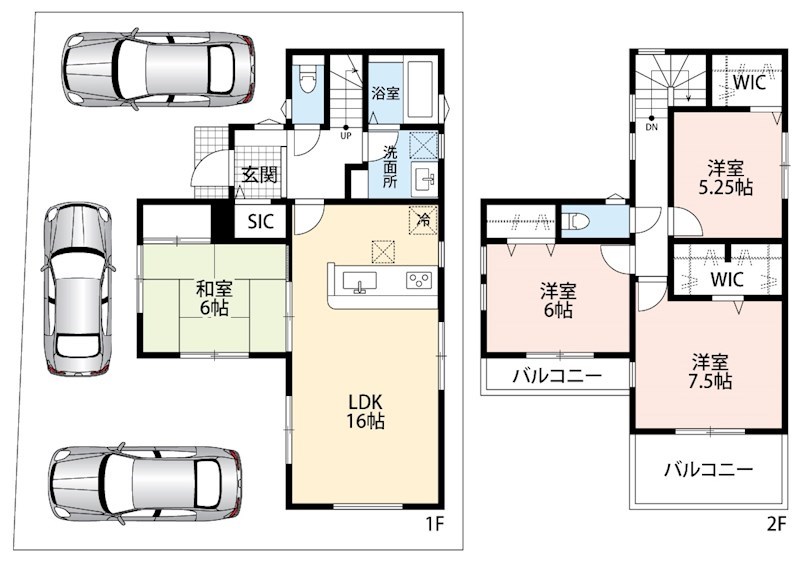 富田林市廿山　第2期　6号地  間取り図