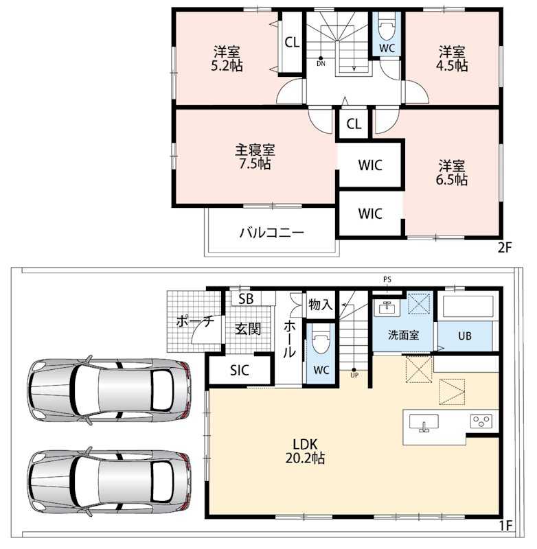 堺市西区浜寺船尾町西　第1期　2号地  間取り図