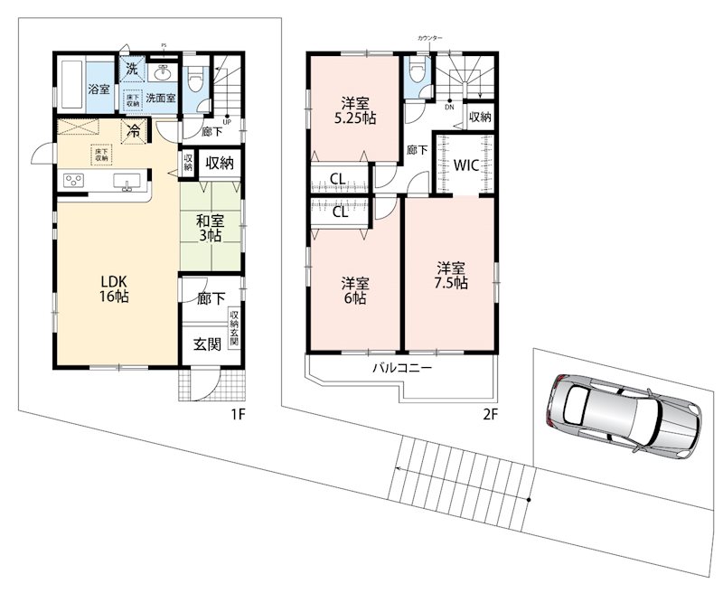 堺市南区槇塚台　第2期　2号地 間取り図