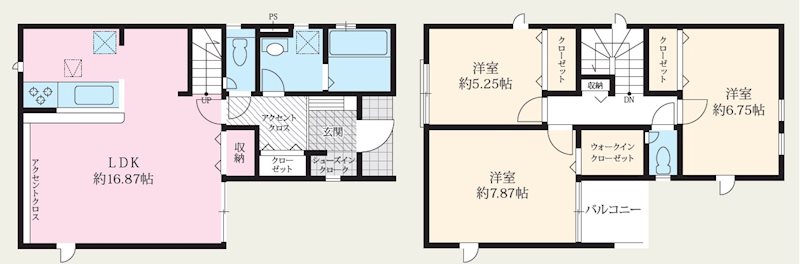 大阪市旭区森小路 間取り図