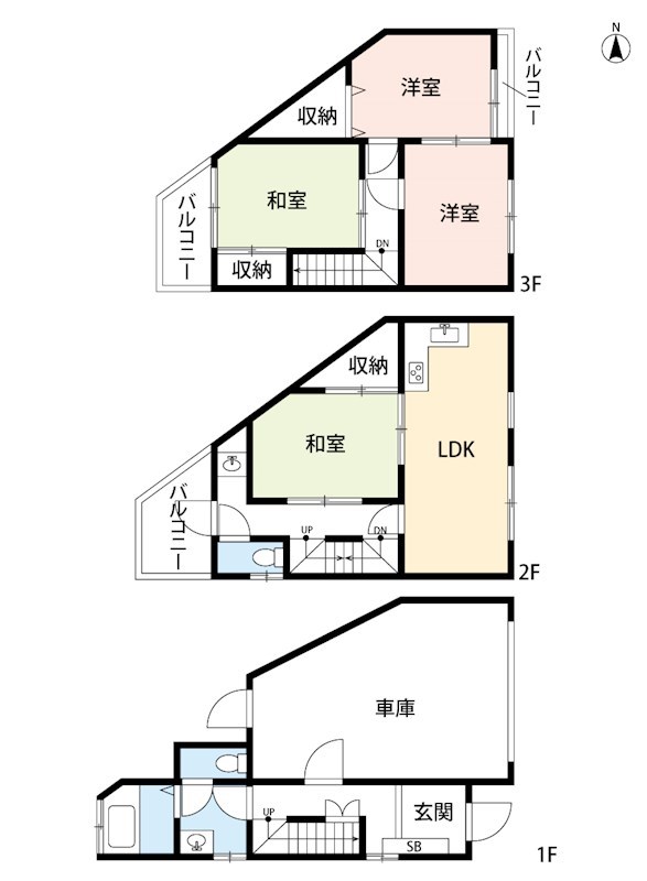 枚方市野村元町 間取り図