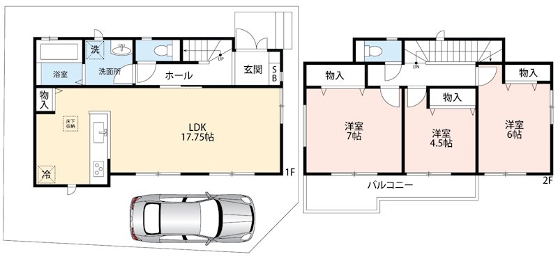 高槻市柳川町　3号地  間取り図