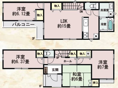 高槻市永楽町　第1期　G号地  間取り図