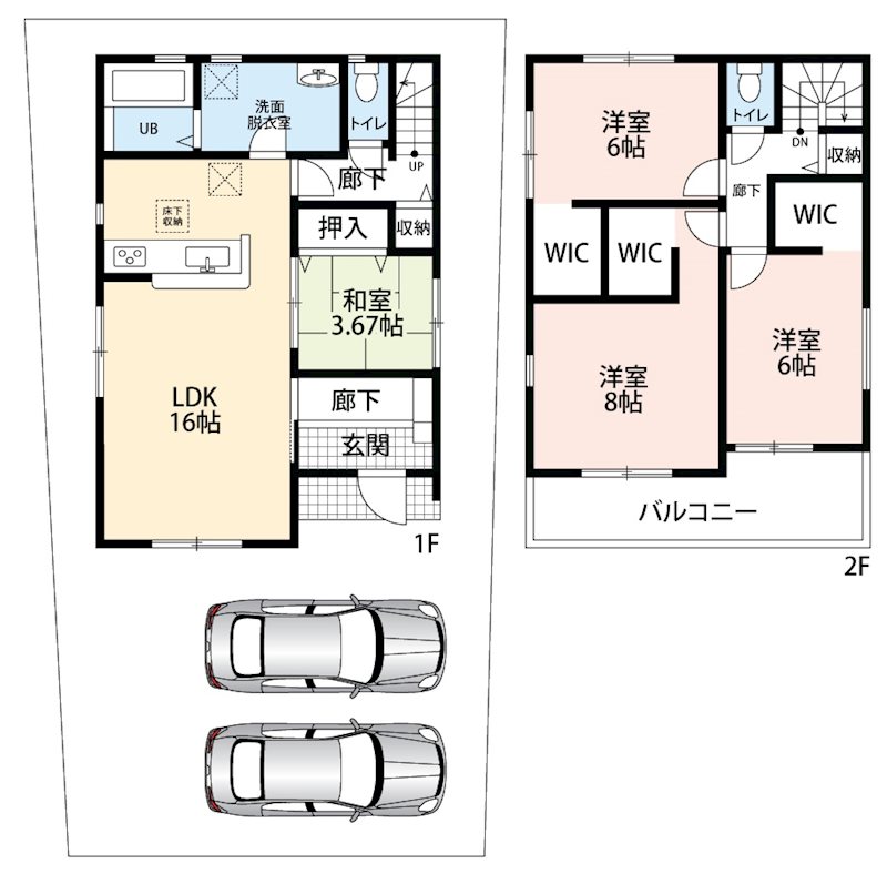 堺市北区黒土町　第2期　2号地  間取り図