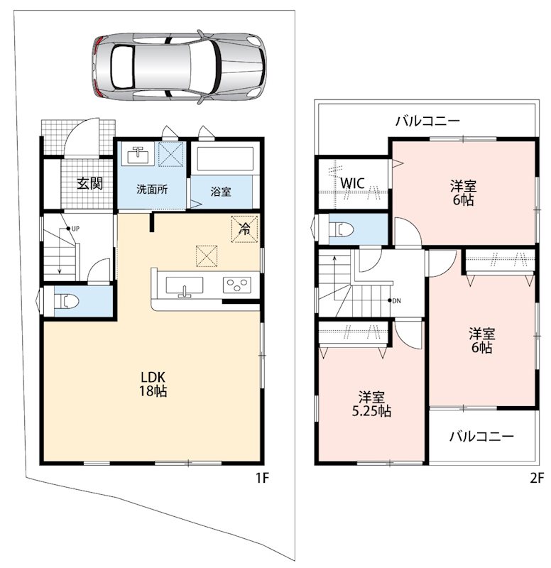 枚方市南中振　第16期　1号地 間取り図