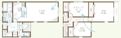 堺市東区関茶屋　1号地 間取り図