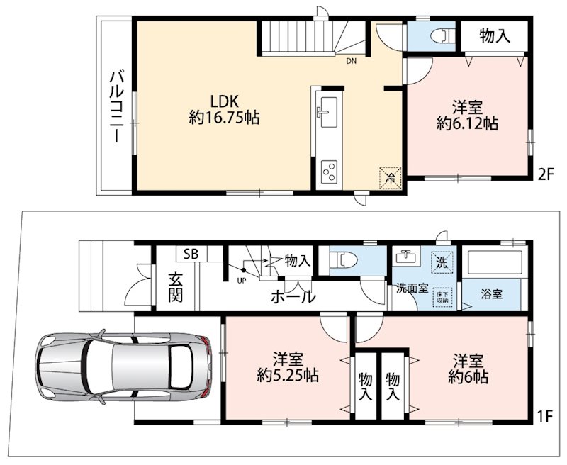 松原市三宅中　C号地 間取り図