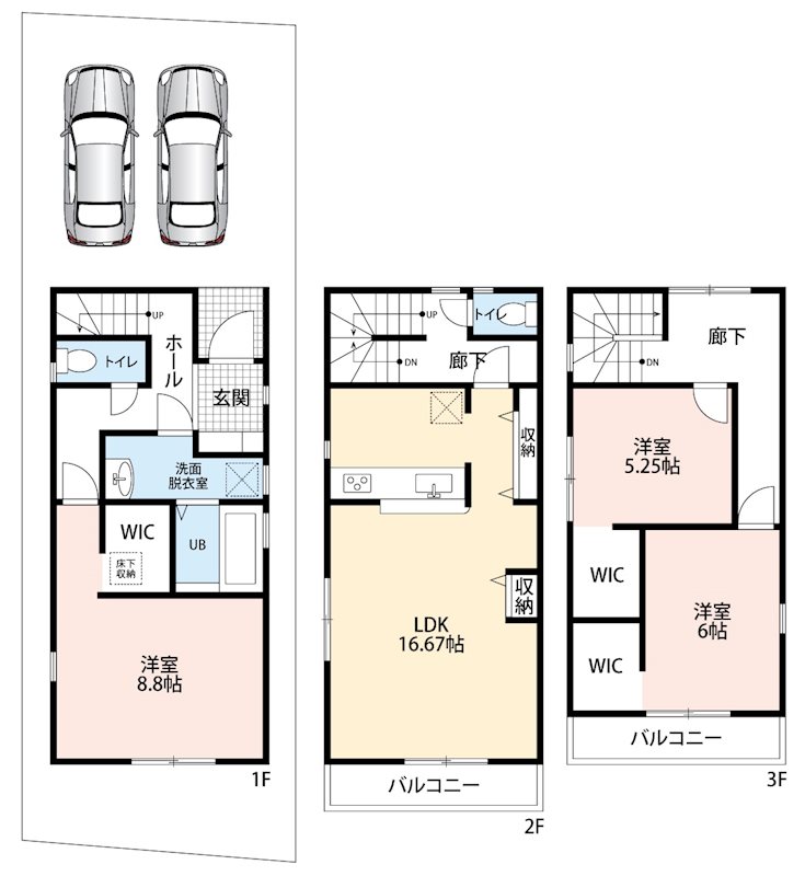 羽曳野市島泉　第6期　2号地 間取り図