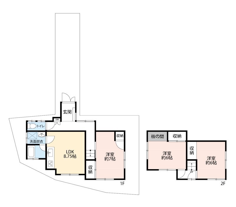 枚方市招提中町 間取図・土地図