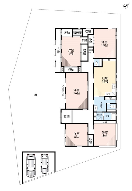 枚方市翠香園町 間取図・土地図