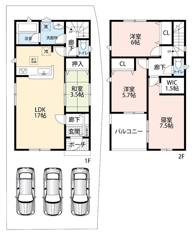 藤井寺市野中　第5期　 間取り図