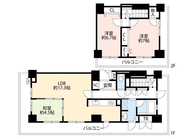 アリスト枚方香里ヶ丘 間取り図