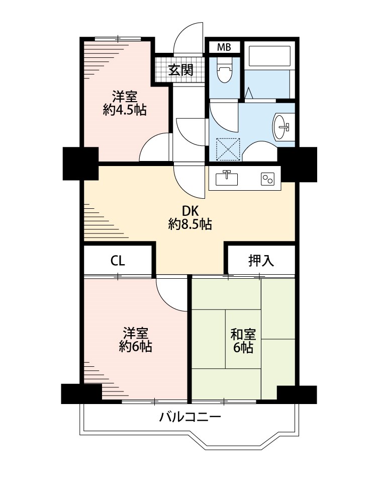 御殿山パレス 間取り図