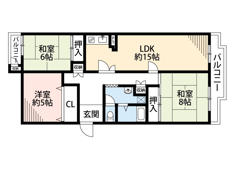 グリーンヒル光善寺住宅　第11号棟 間取り図