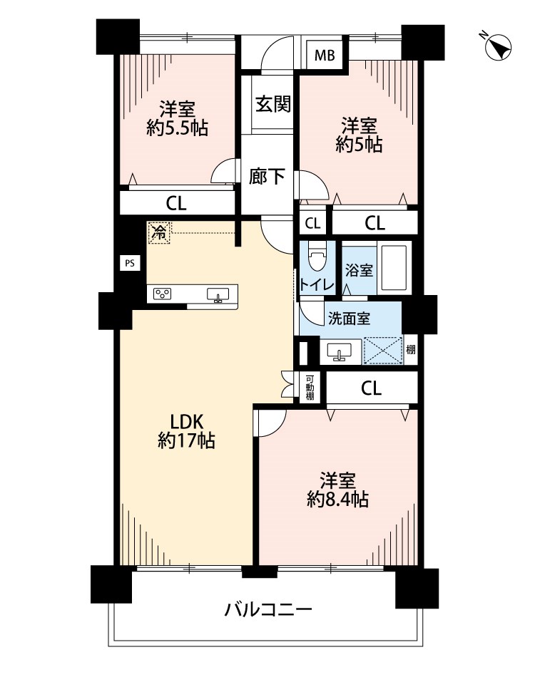 ビオルネ北館 間取り図