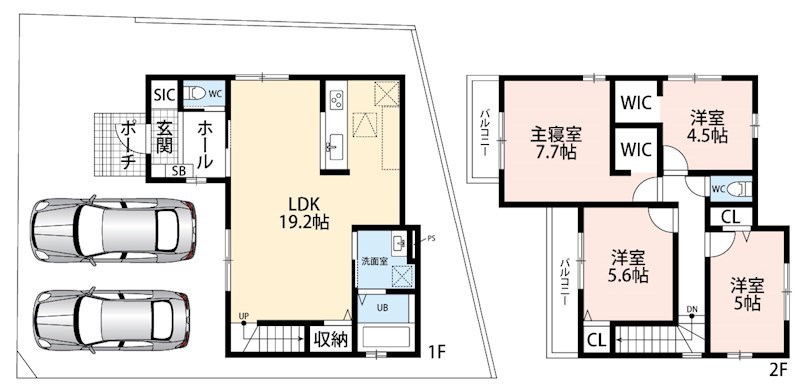 藤井寺市北條町　第1期　1号地 間取り図