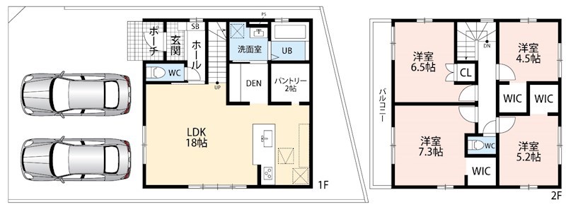 藤井寺市北條町　第1期　2号地  間取り図