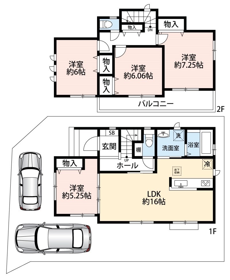 藤井寺市惣社　A号地 間取り図