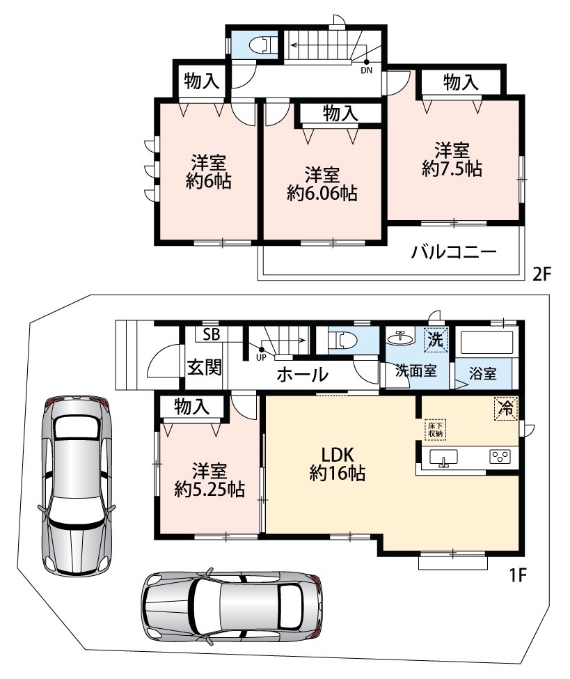 藤井寺市惣社　B号地  間取り図