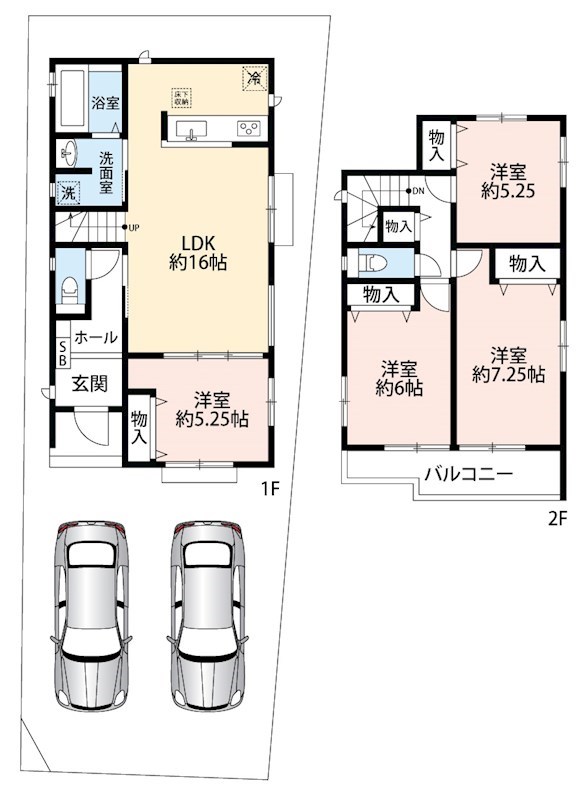 藤井寺市惣社　D号地 間取り図