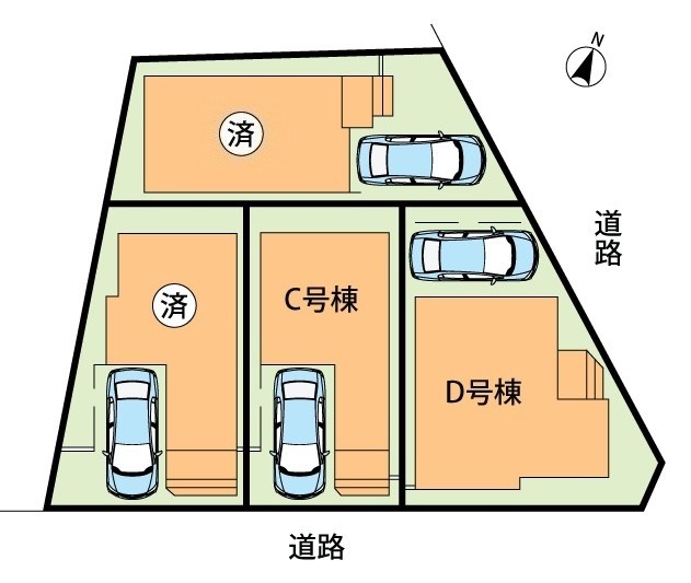 高槻市昭和台町　C号地 区画図