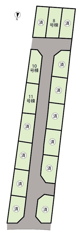 京都市伏見区久我石原町　第4期　8号地   区画図