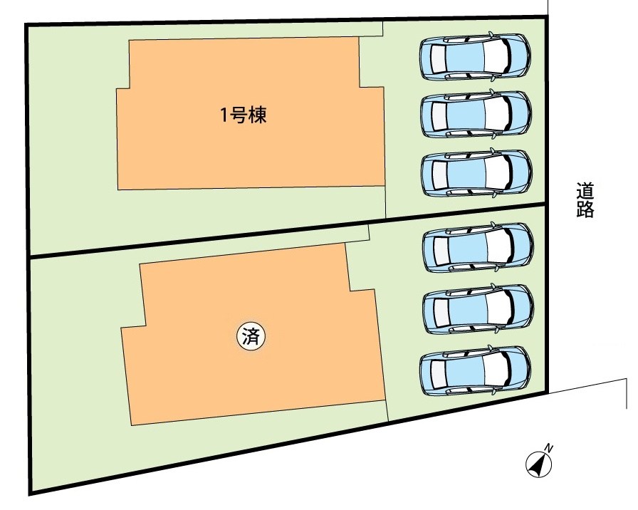 南丹市園部町小山東町　1号地 区画図