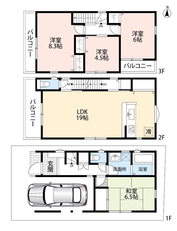 堺市北区長曽根町　第5期　2号地  間取図・土地図