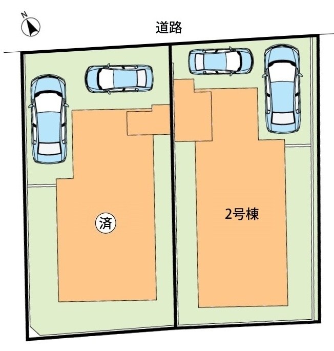 京都市伏見区醍醐大高町　第1期　2号地 区画図