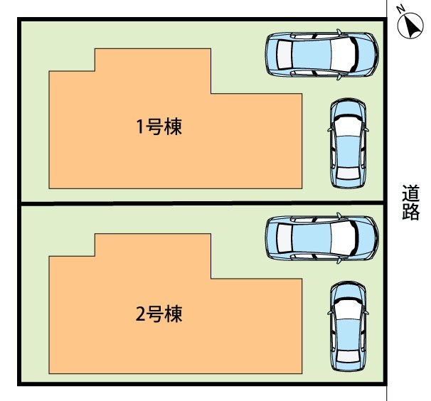 高槻市安岡寺町　第1期　2号地 区画図