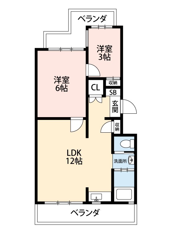 渚マンション 間取図・土地図