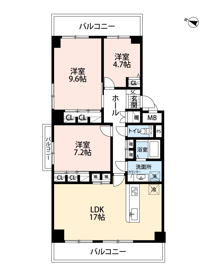 ルネ枚方　  間取図・土地図