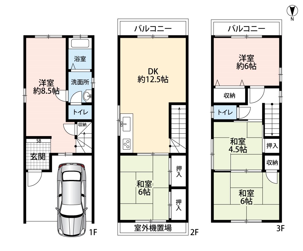 枚方市走谷　 間取図・土地図