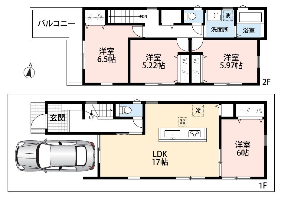 東大阪市豊浦町　第1期　1号地 間取図・土地図