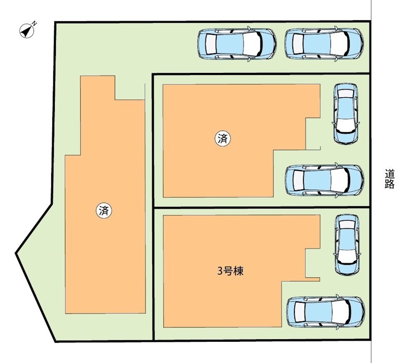 八幡市八幡山田　第3期　3号地 区画図