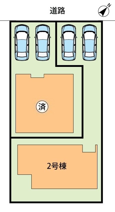 八幡市男山松里　第3期　2号地 区画図