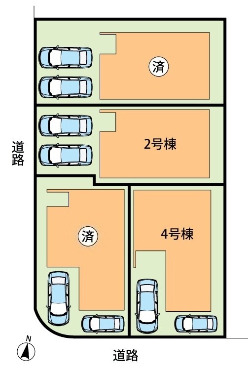 八幡市橋本平野山　第8期　2号地 区画図